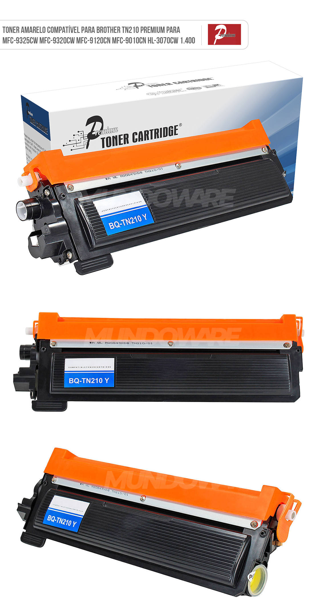 Toner Compatível com Brother TN-210Y TN210 Amarelo para MFC9010cn MFC9320cw MFC-9325cw MFC-9125cn 9010cn Premium 1.400 Cartucho de Toner Compatível com Brother TN-210Y TN210 Amarelo para MFC9010cn MFC9320cw MFC-9325cw MFC-9125cn 9010cn Premium 1.400
