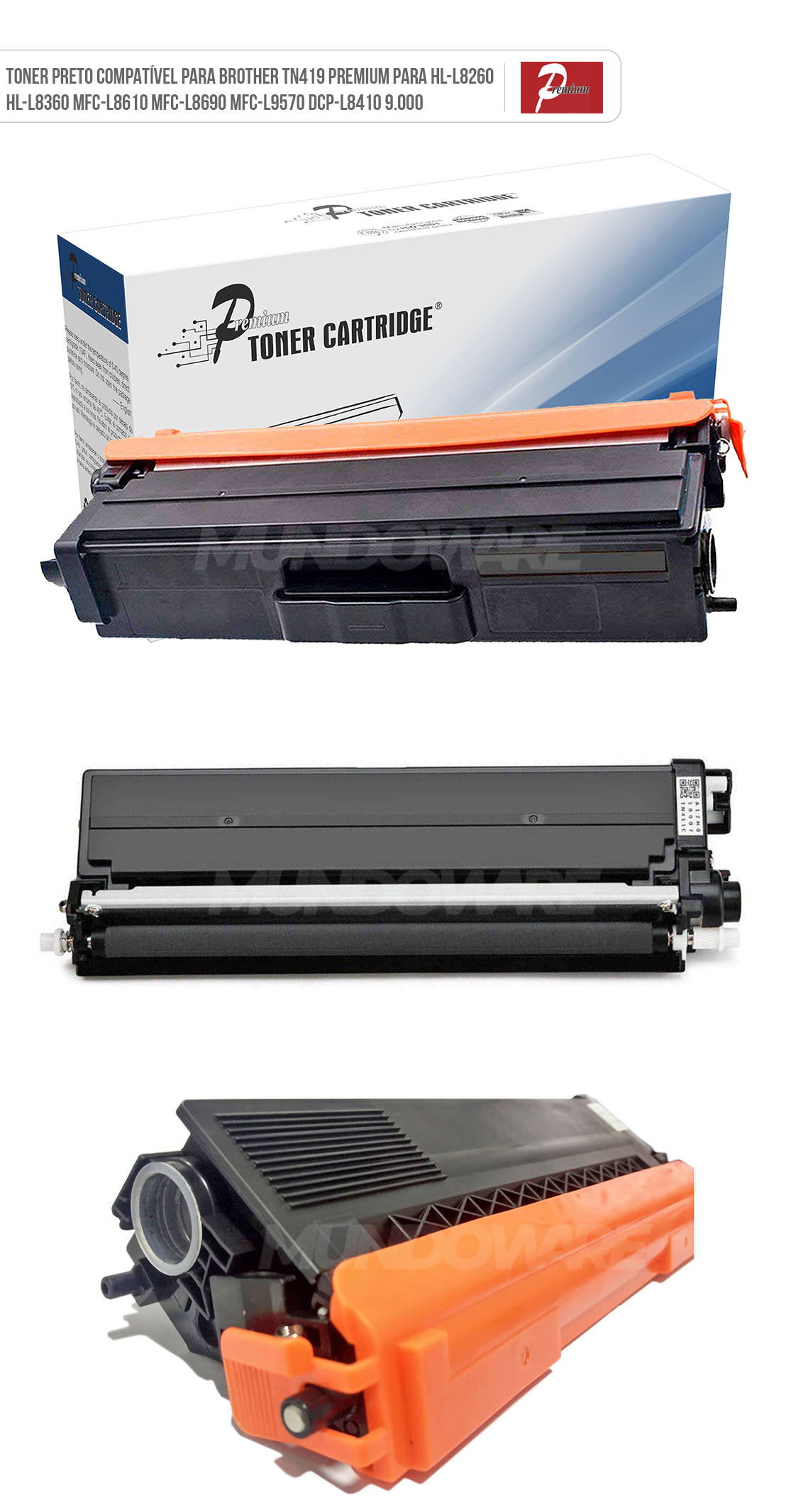 Toner Compatível com Brother TN-419BK TN419 Preto para HL-L8360cdw HL-L8260cdw MFC-L8610cdw MFC-L8900cdw Premium 9.000 Cartucho de Toner Compatível com Brother TN-419BK TN419 Preto para HL-L8360cdw HL-L8260cdw MFC-L8610cdw MFC-L8900cdw Premium 9.000