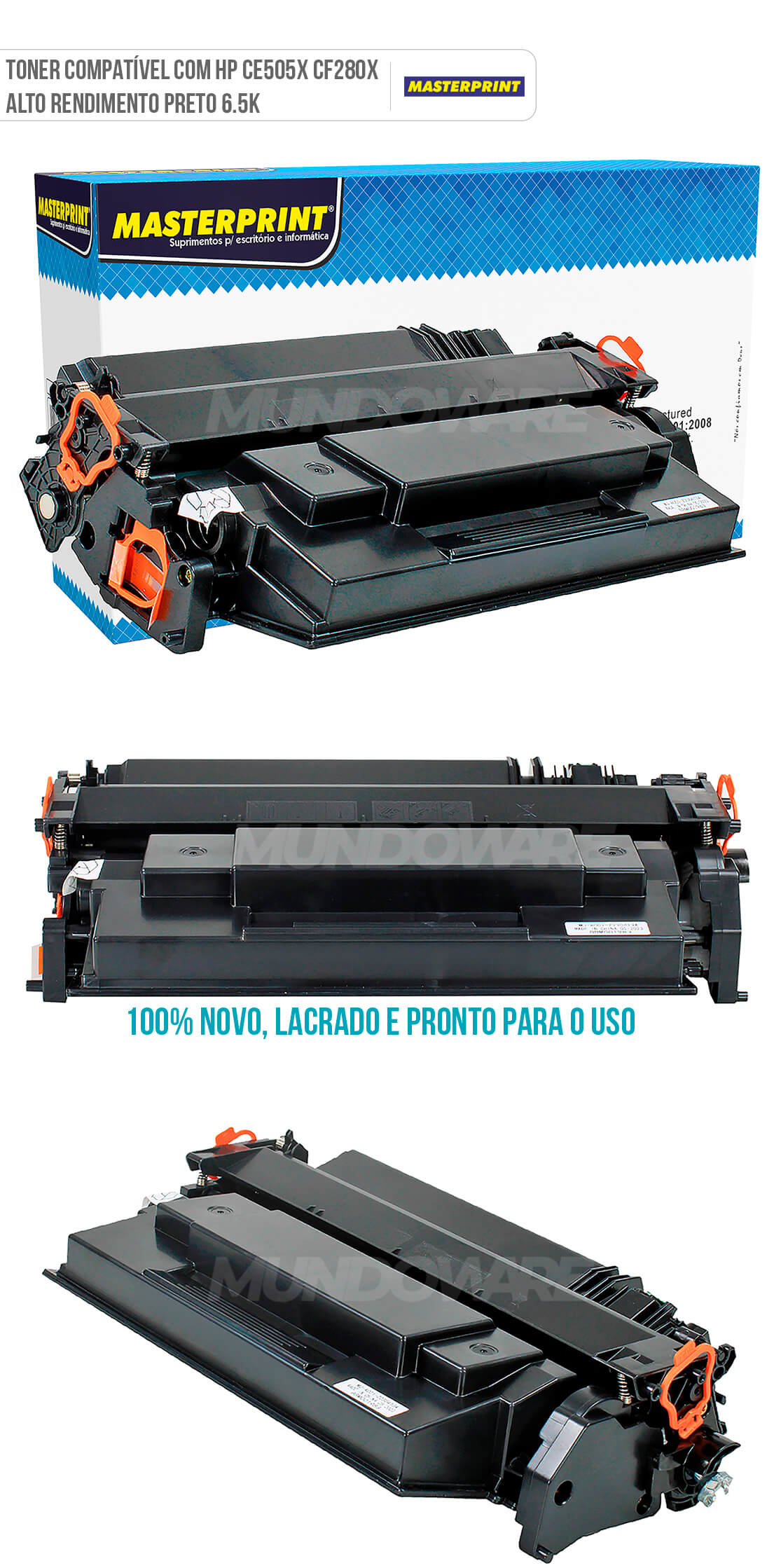 Toner Compatível com HP 280X 505X Masterprint para P2055 M401 P2055dn M401dn P2055x M401dw M401dne N401n Preto 6.500 Cartucho de Toner Compatível com HP 280X 505X Masterprint para P2055 M401 P2055dn M401dn P2055x M401dw M401dne N401n Preto 6.500