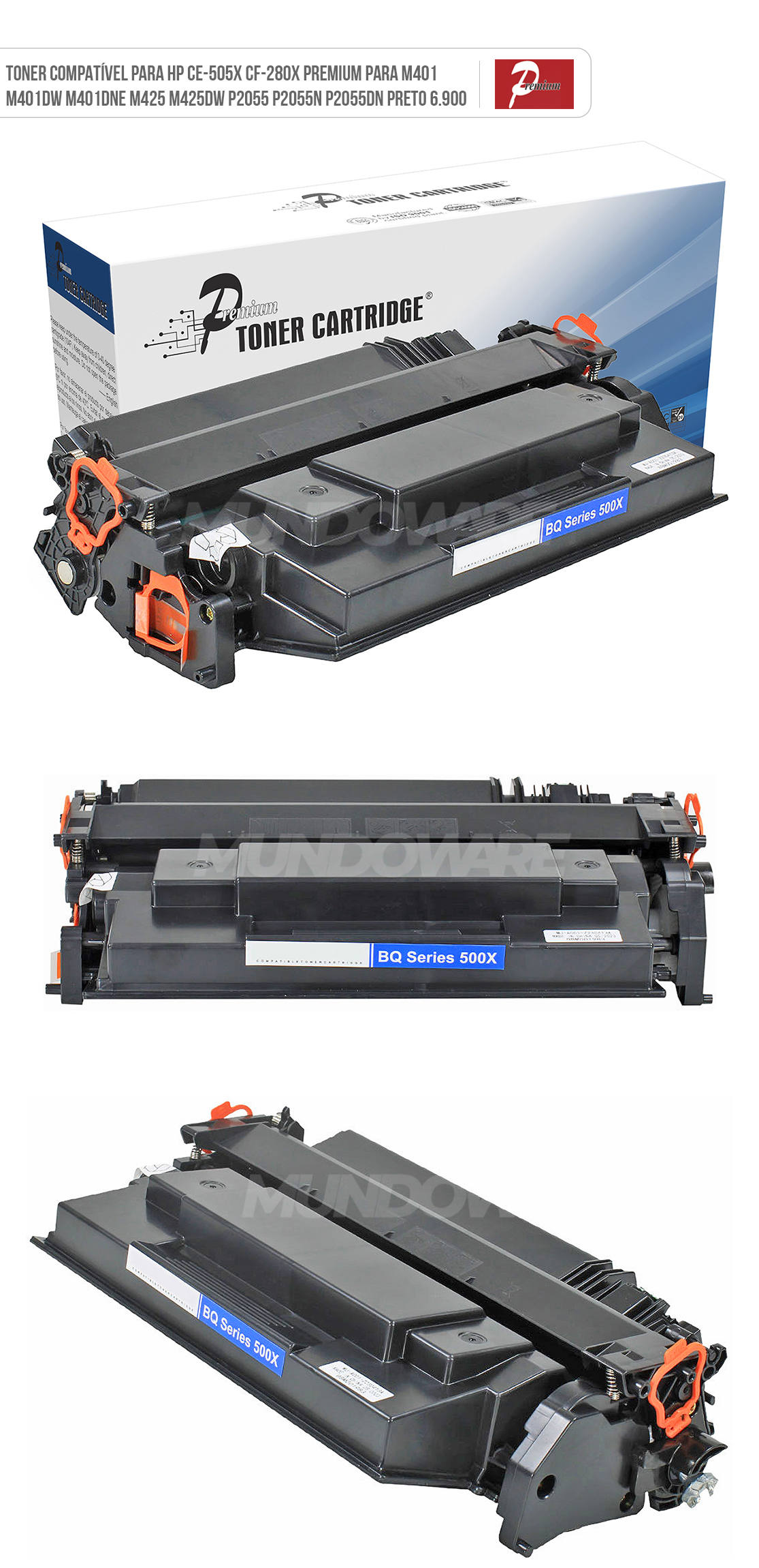 Cartucho de Toner Compatível com HP 80X 05X Preto p/ M401dw M425dw M401dne M401dn M425dn P2055 P2055n P2055dn P2057dn Premium 6.500 Toner Compatível com HP 80X 05X Preto p/ M401dw M425dw M401dne M401dn M425dn P2055 P2055n P2055dn P2057dn Premium 6.500