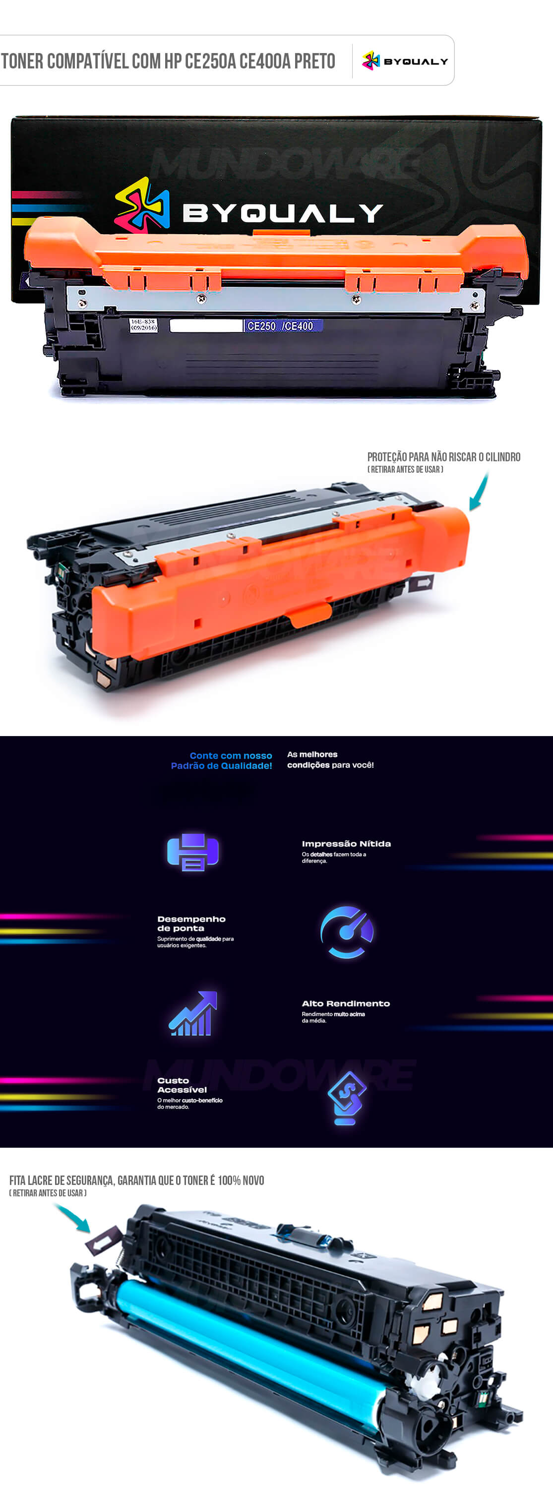 Toner Preto Compatível com HP CE250A CE400A ByQualy para CP3525 CM3530 M575 M570 M551 CP3525dn M570dw M575dn M551n 5.000 Cartucho de Toner Preto Compatível com HP CE250A CE400A ByQualy para CP3525 CM3530 M575 M570 M551 CP3525dn M570dw M575dn M551n 5.000