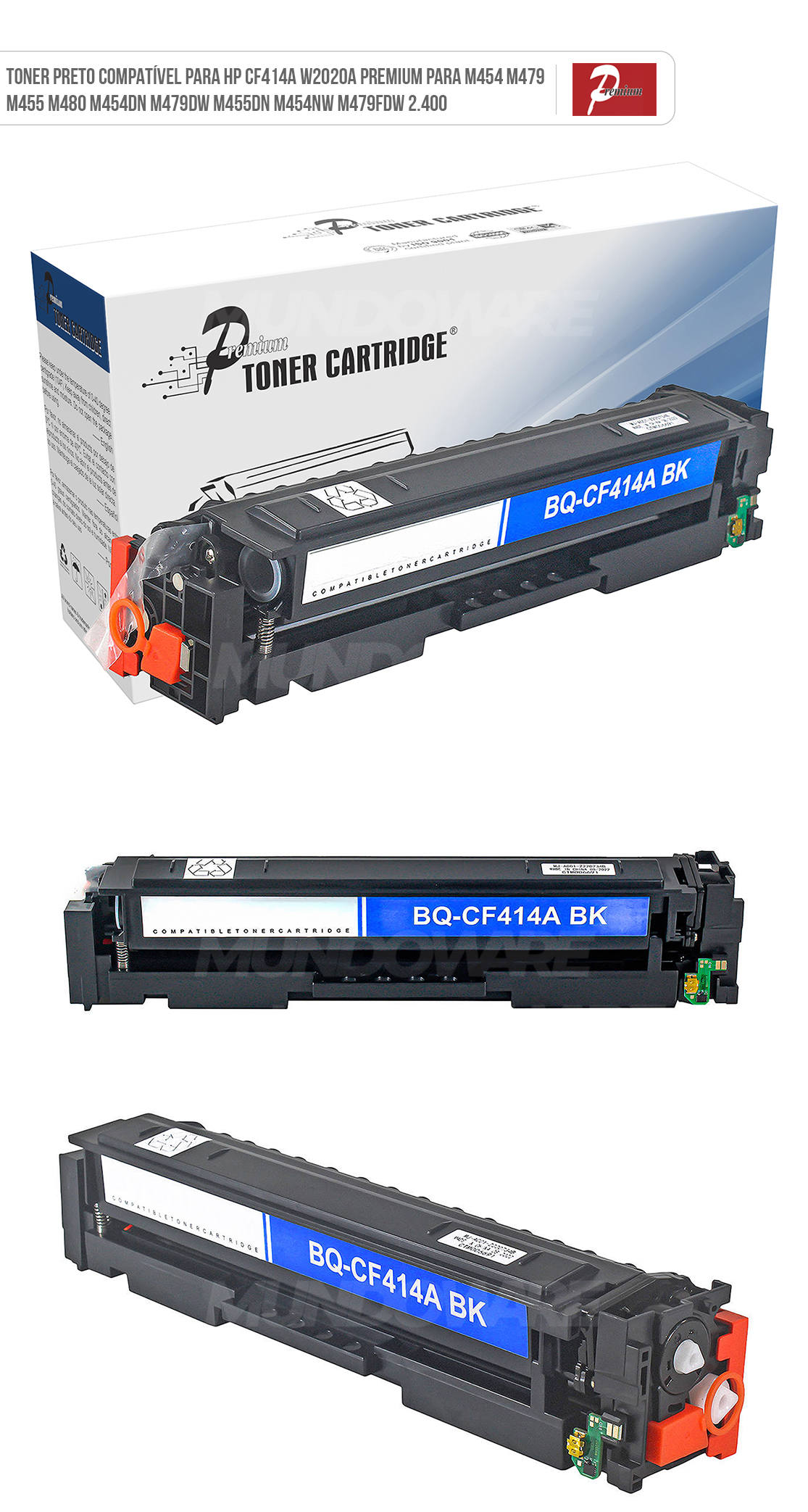 Toner Compatível com HP W2020A 414A Preto para M454dw M454dn M479fdw M479dw M479fdn M480f M454nw M454 M479 Premium 2.400 Cartucho de Toner Compatível com HP W2020A 414A Preto para M454dw M454dn M479fdw M479dw M479fdn M480f M454nw M454 M479 Premium 2.400