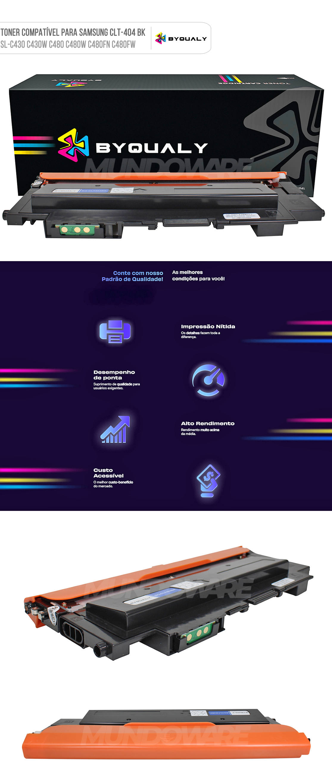 Toner Preto Compatível com Samsung CLTC404 CLT404 para SL-C480fw SL-C482fw C430w C432w C433w C480w C483fw SLC480 1.500 Toner Preto Compatível com Samsung CLT-C404 404S para SL-C480fw SL-C482fw C430w C432w C433w C480w C483fw SLC480 1.500
