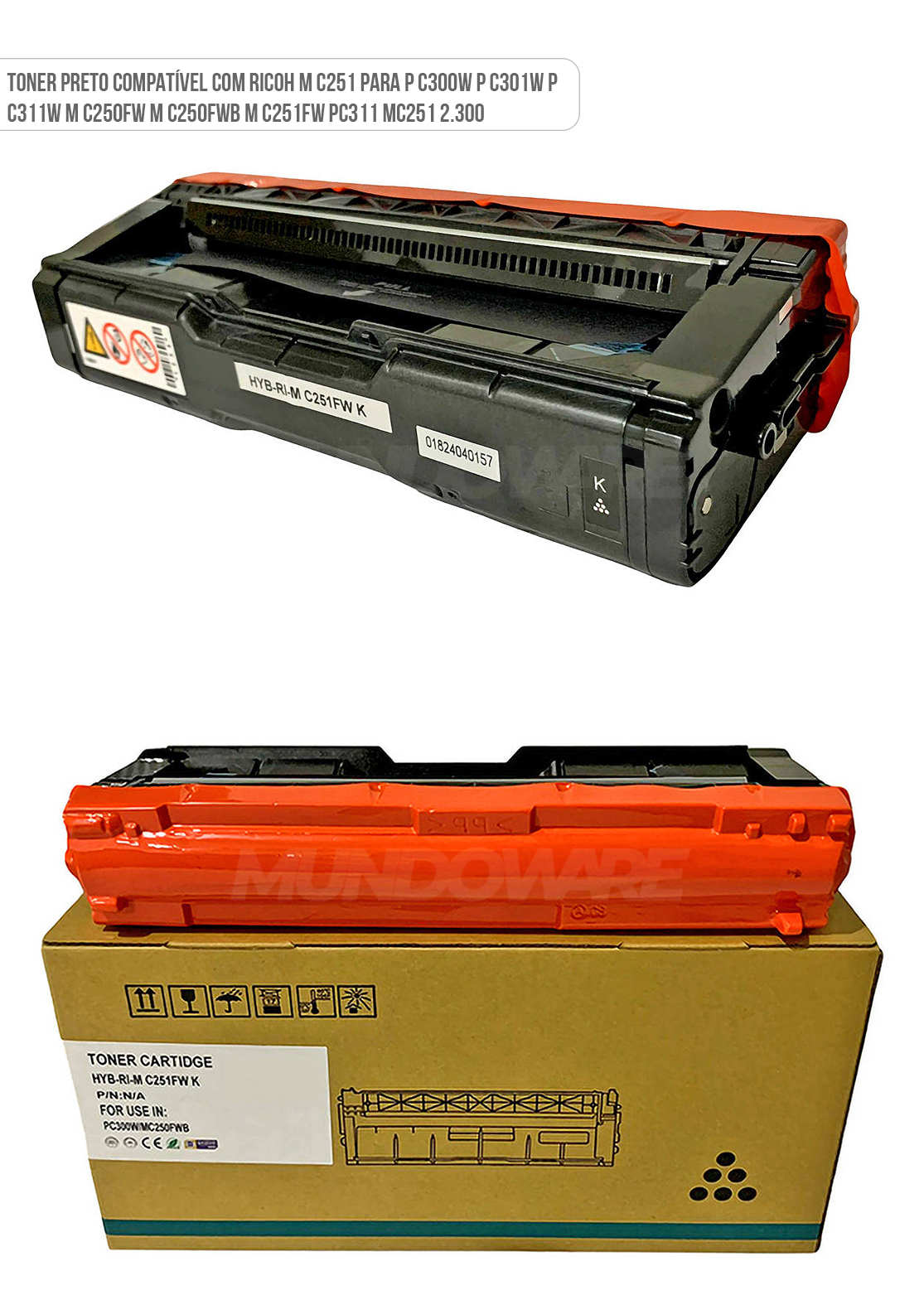 Cartucho de Toner Preto Compatível com Ricoh C301W MC250H 408336 para MC 251fw C 250fw C 250fwb PC 300w PC 301w PC 311w MC250 MC251 6.900 Toner Preto Compatível com Ricoh C301W MC250H 408336 para M C251fw C250fw C250fwb PC300w PC301w PC311w MC250 MC251 6.900